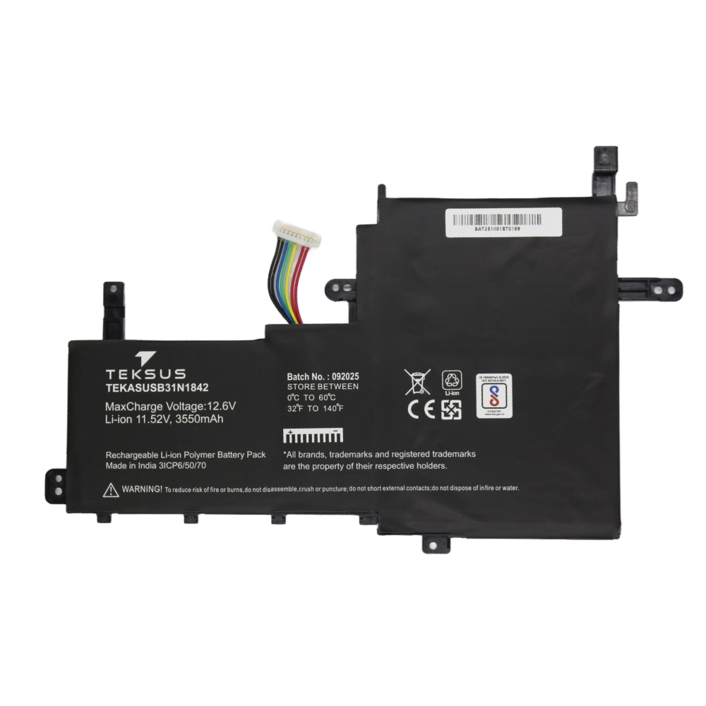 Teksus Laptop Battery Compatible For Asus X513 | B31N1842 view 2